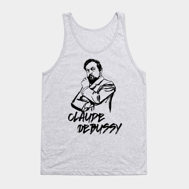 Claude Debussy Tank Top by Erena Samohai